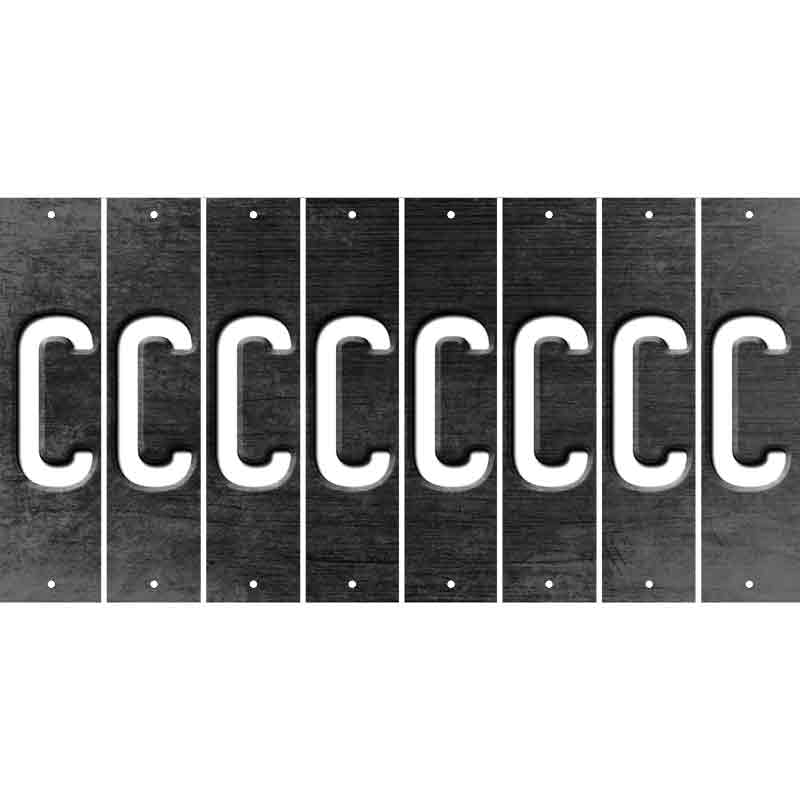 Black Oil Rubbed Cut Fun Strips (Set of 8) D