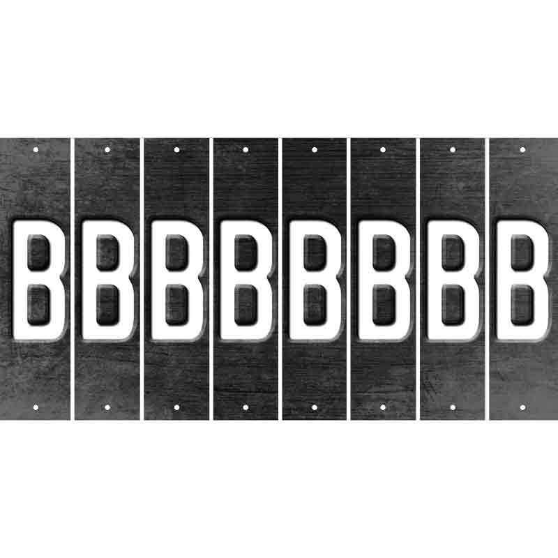 Black Oil Rubbed Cut Fun Strips (Set of 8) C