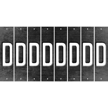 Black Oil Rubbed Cut Fun Strips (Set of 8) E