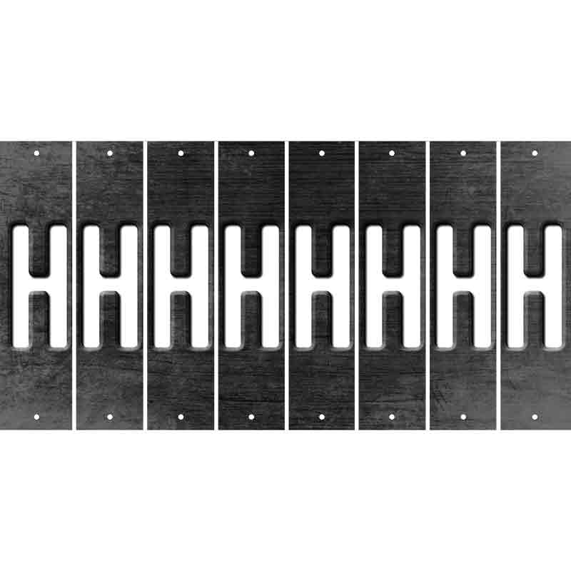 Black Oil Rubbed Cut Fun Strips (Set of 8) I