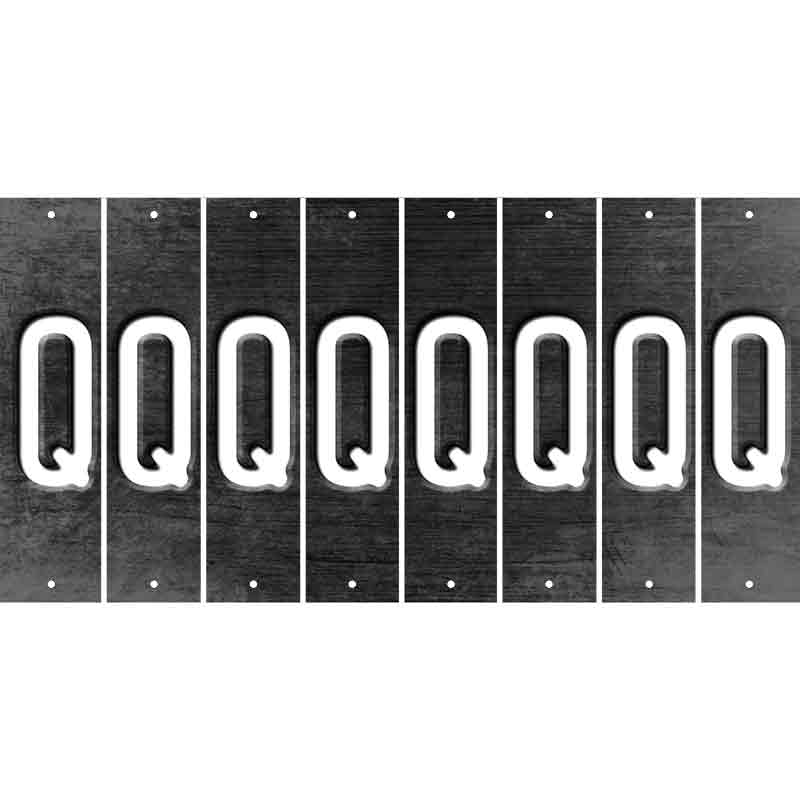 Black Oil Rubbed Cut Fun Strips (Set of 8) R