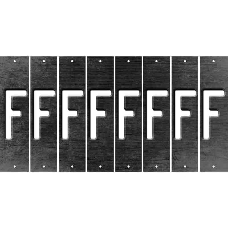 Black Oil Rubbed Cut Fun Strips (Set of 8) G