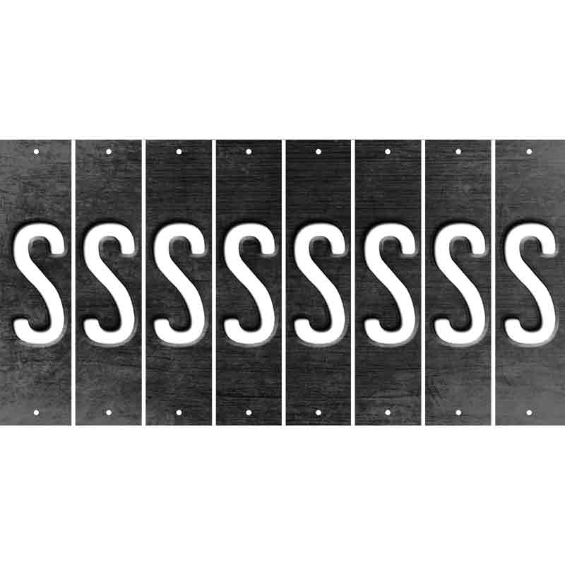 Black Oil Rubbed Cut Fun Strips (Set of 8) T