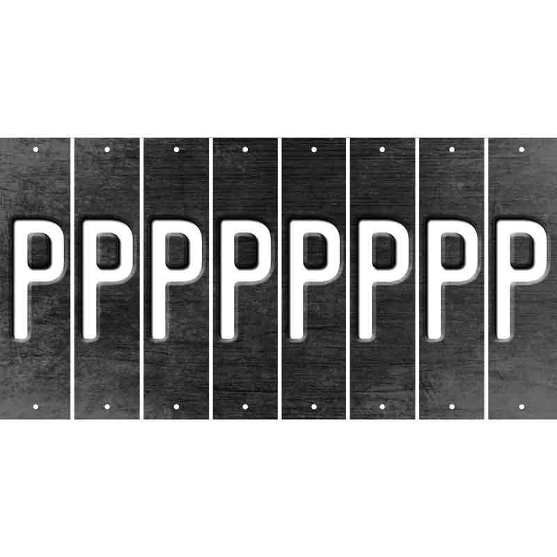 Black Oil Rubbed Cut Fun Strips (Set of 8) Q