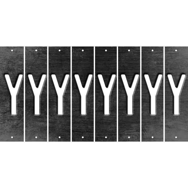 Black Oil Rubbed Cut Fun Strips (Set of 8) Z