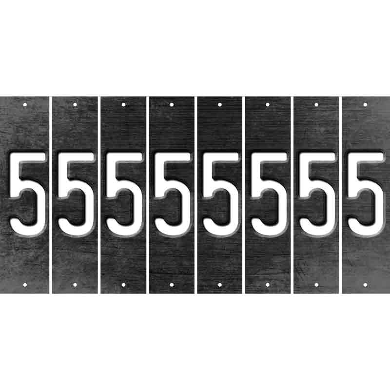 Black Oil Rubbed Cut Fun Strips (Set of 8) 6