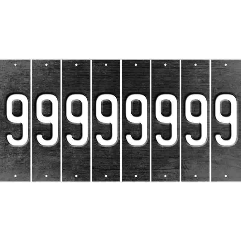 Black Oil Rubbed Cut Fun Strips (Set of 8) BLANK