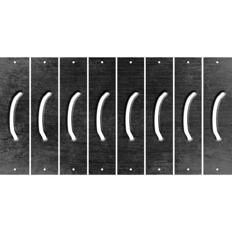 Black Oil Rubbed Cut Fun Strips (Set of 8) )