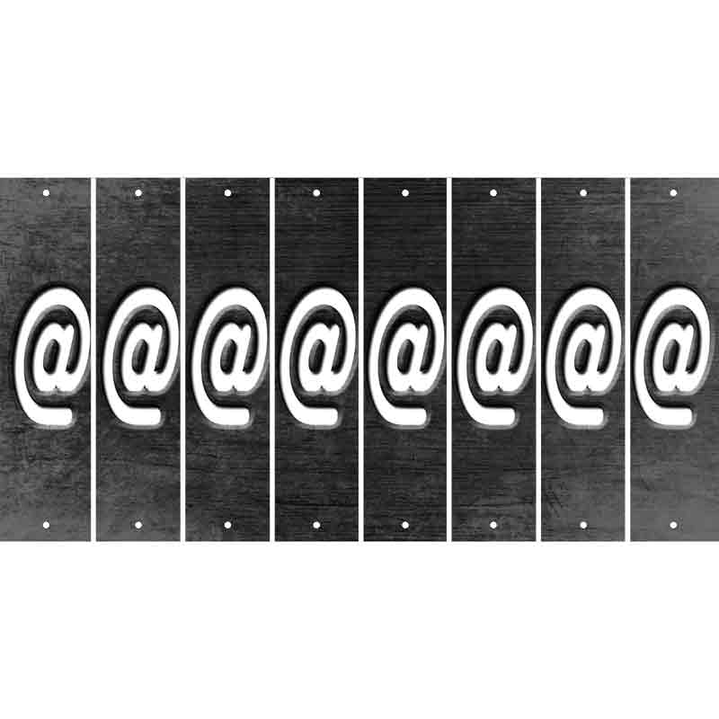 Black Oil Rubbed Cut Fun Strips (Set of 8) !