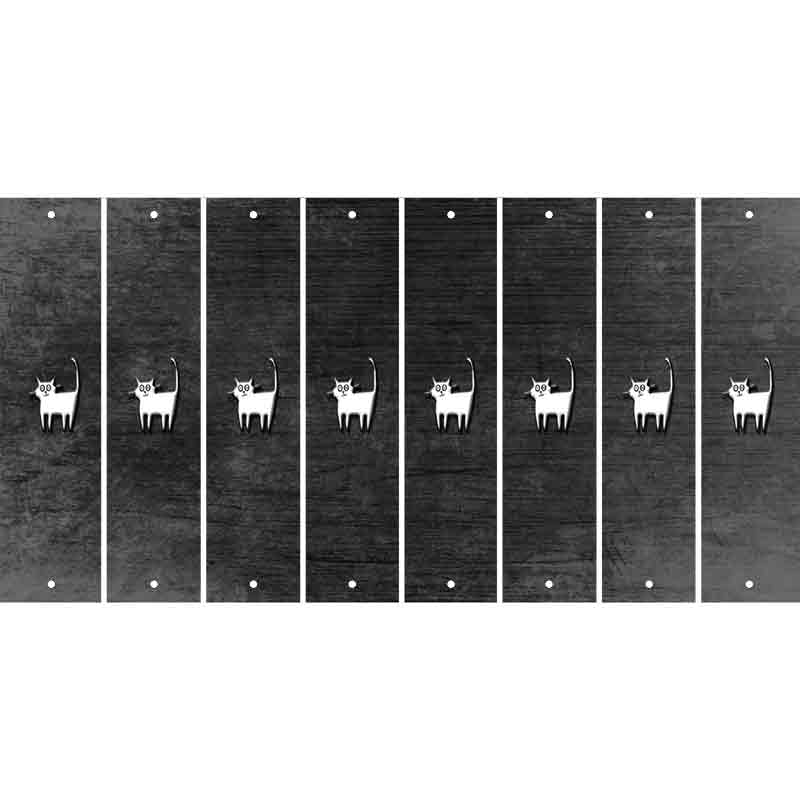 Black Oil Rubbed Cut Fun Strips (Set of 8) CAT