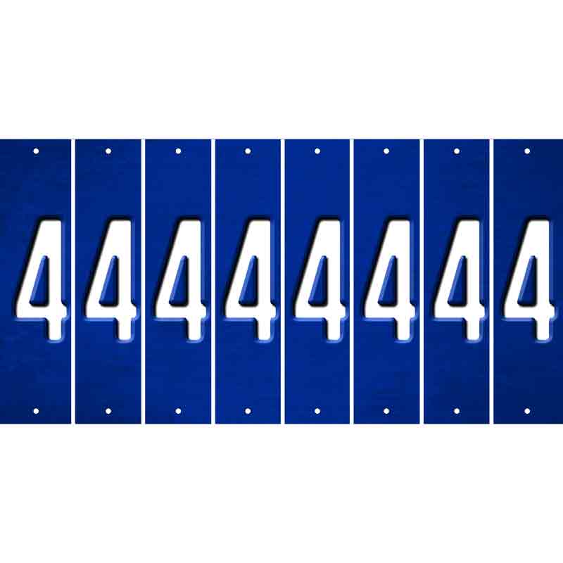 Blue Oil Rubbed Cut Fun Strips (Set of 8) 5