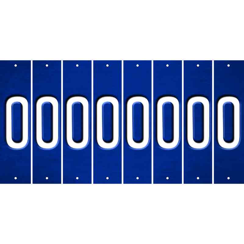 Blue Oil Rubbed Cut Fun Strips (Set of 8) P