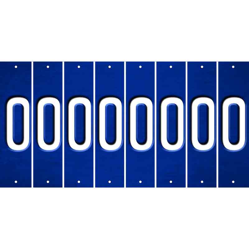 Blue Oil Rubbed Cut Fun Strips (Set of 8) 1