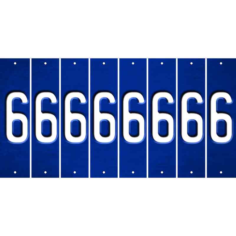 Blue Oil Rubbed Cut Fun Strips (Set of 8) 7