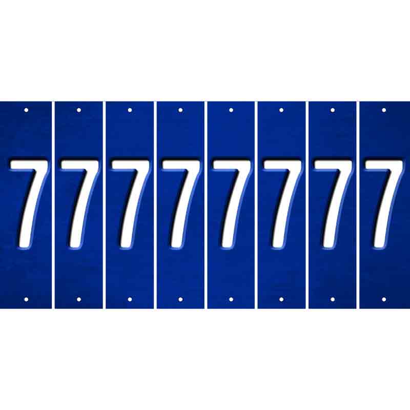 Blue Oil Rubbed Cut Fun Strips (Set of 8) 8