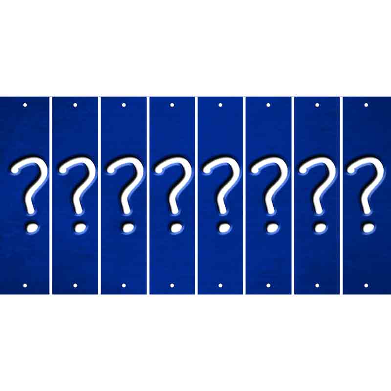 Blue Oil Rubbed Cut Fun Strips (Set of 8) %