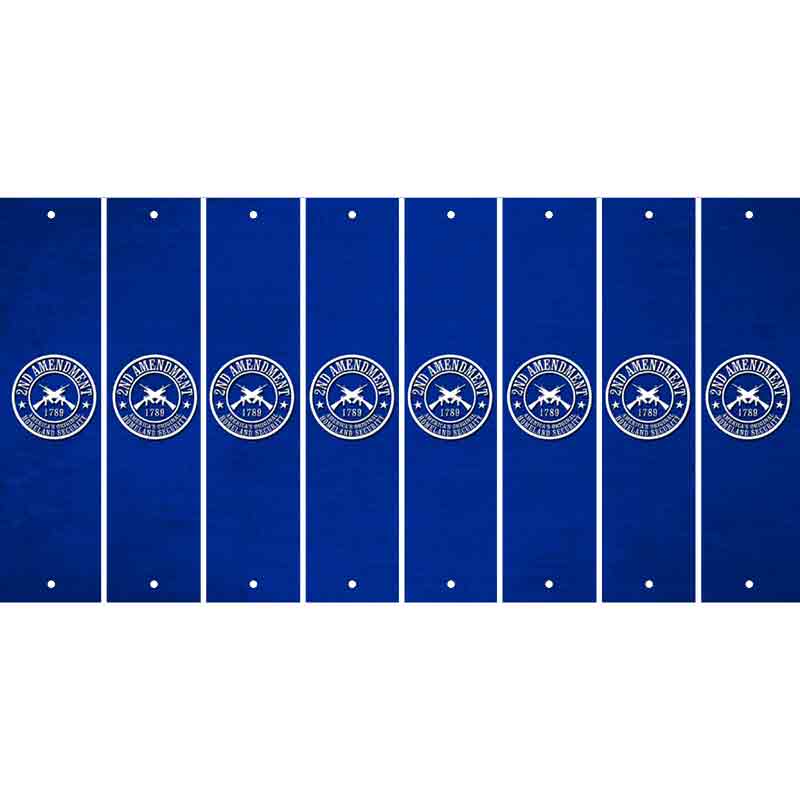 Blue Oil Rubbed Cut Fun Strips (Set of 8) ACOUSTIC GUITAR