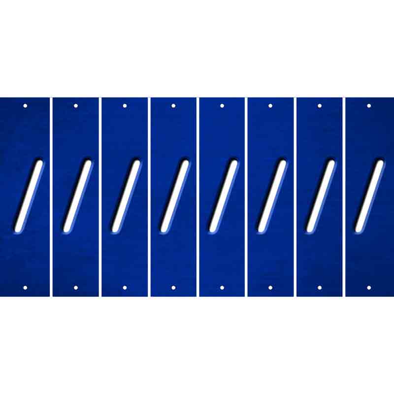 Blue Oil Rubbed Cut Fun Strips (Set of 8) (