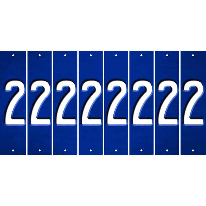 Blue Oil Rubbed Cut Fun Strips (Set of 8) 3