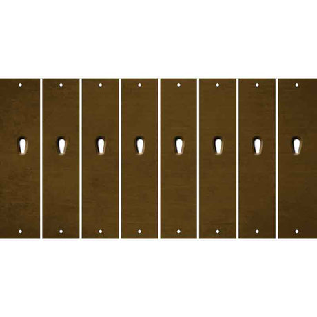 Brown Oil Rubbed Cut Fun Strips (Set of 8) $
