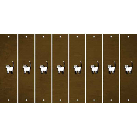 Brown Oil Rubbed Cut Fun Strips (Set of 8) CAT