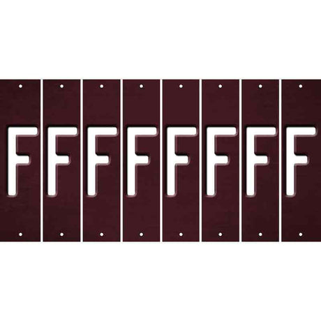 Burgundy Oil Rubbed Cut Fun Strips (Set of 8) G