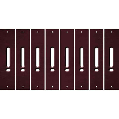 Burgundy Oil Rubbed Cut Fun Strips (Set of 8) &