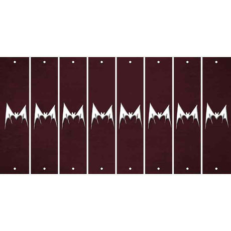 Burgundy Oil Rubbed Cut Fun Strips (Set of 8) BEAR