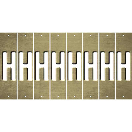 Gold Oil Rubbed Cut Fun Strips (Set of 8) I