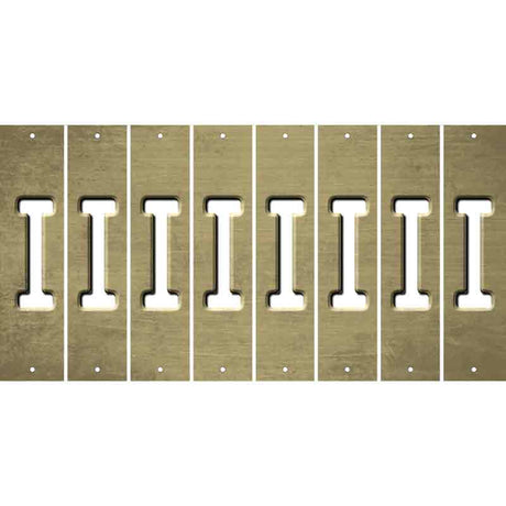 Gold Oil Rubbed Cut Fun Strips (Set of 8) J