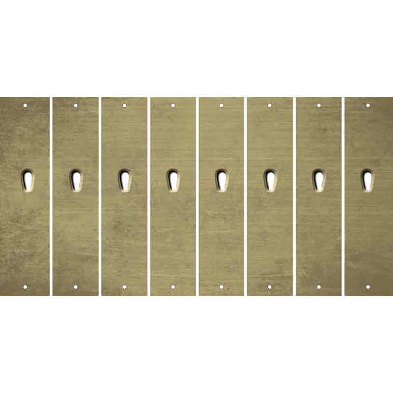 Gold Oil Rubbed Cut Fun Strips (Set of 8) $