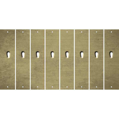 Gold Oil Rubbed Cut Fun Strips (Set of 8) $