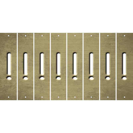 Gold Oil Rubbed Cut Fun Strips (Set of 8) &