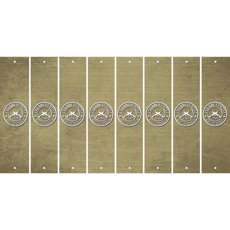 Gold Oil Rubbed Cut Fun Strips (Set of 8) ACOUSTIC GUITAR