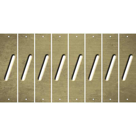 Gold Oil Rubbed Cut Fun Strips (Set of 8) (