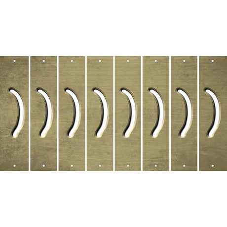Gold Oil Rubbed Cut Fun Strips (Set of 8) 2ND AMENDMENT