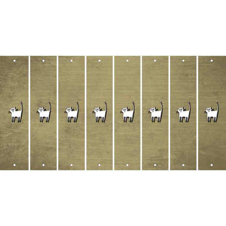 Gold Oil Rubbed Cut Fun Strips (Set of 8) CAT