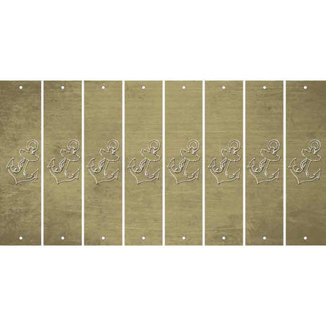 Gold Oil Rubbed Cut Fun Strips (Set of 8) BABY BOY