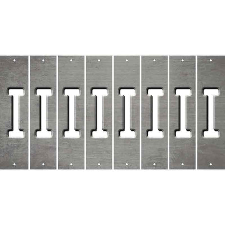 Gray Oil Rubbed Cut Fun Strips (Set of 8) J