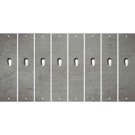 Gray Oil Rubbed Cut Fun Strips (Set of 8) $