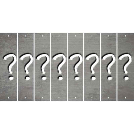 Gray Oil Rubbed Cut Fun Strips (Set of 8) %