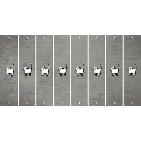 Gray Oil Rubbed Cut Fun Strips (Set of 8) CAT