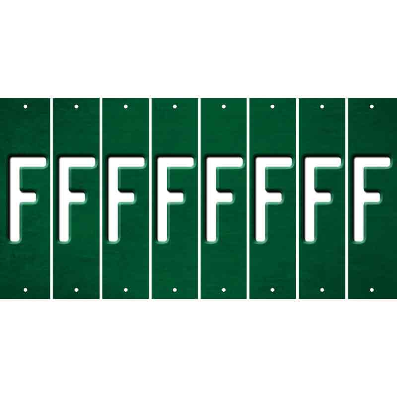 Green Oil Rubbed Cut Fun Strips (Set of 8) G