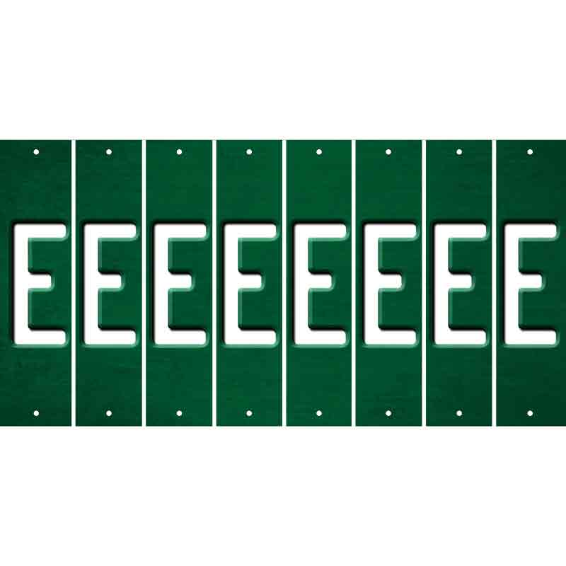 Green Oil Rubbed Cut Fun Strips (Set of 8) F