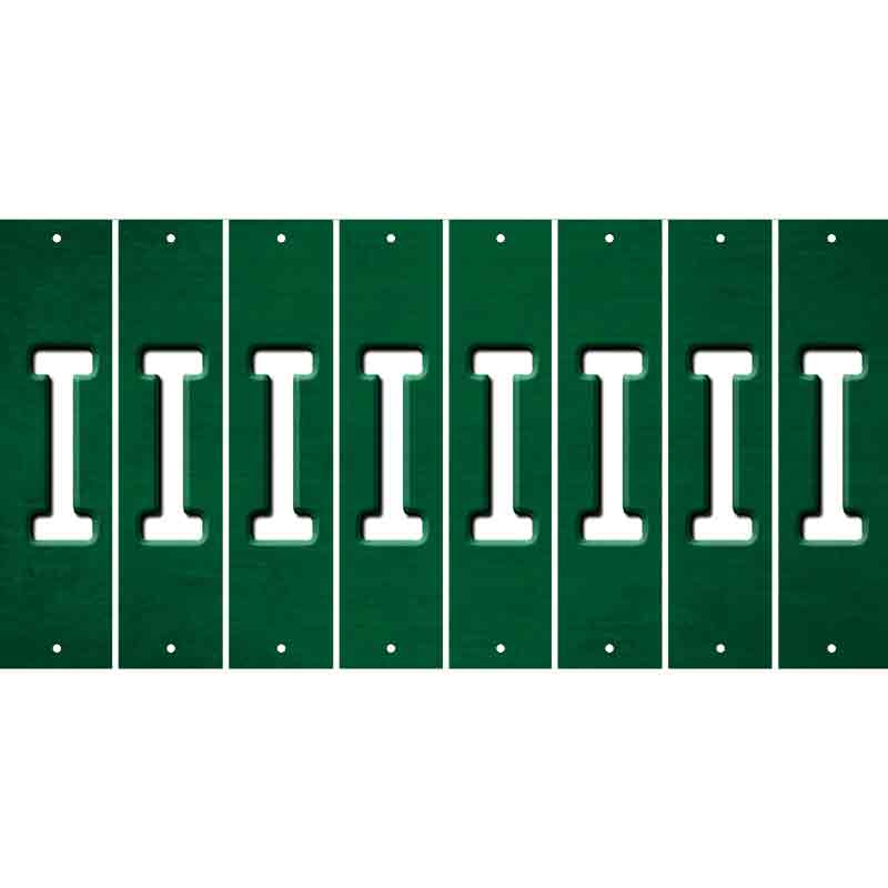 Green Oil Rubbed Cut Fun Strips (Set of 8) J