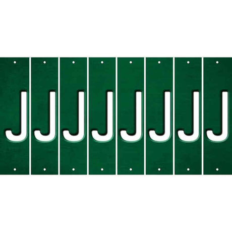 Green Oil Rubbed Cut Fun Strips (Set of 8) K