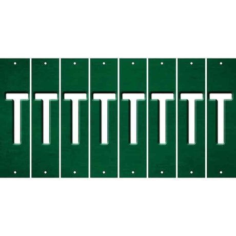 Green Oil Rubbed Cut Fun Strips (Set of 8) U