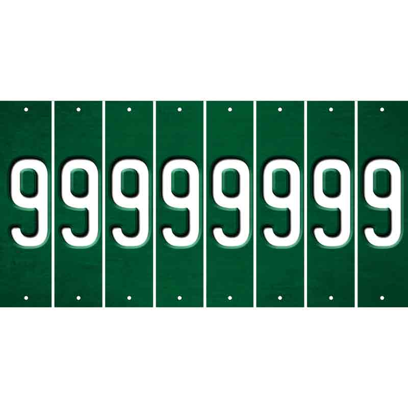 Green Oil Rubbed Cut Fun Strips (Set of 8) BLANK