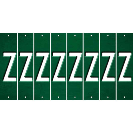 Green Oil Rubbed Cut Fun Strips (Set of 8) 0