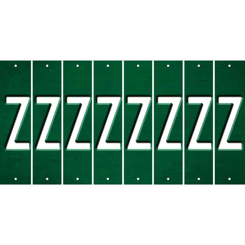 Green Oil Rubbed Cut Fun Strips (Set of 8) 0